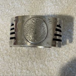 SILVER Mexican panel bracelet